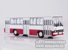 Автоминиатюра модели - Ikarus-260 бело-красный Советский Автобус
