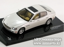 Автоминиатюра модели - Maserati Quattroporte Collezione Cento whitemetallic Ixo