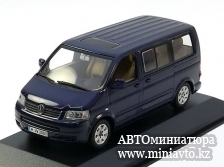 Автоминиатюра модели - VW Multivan T5 2003 darkblue-metallic Minichamps