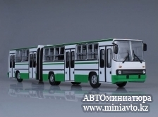 Автоминиатюра модели - Икарус-280.64 планетарные двери бело/зелёный Советский Автобус