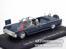 Автоминиатюра модели - Lincoln Continental Saloon SS-100-X J.F. Kennedy 1963 blue Norev/Atlas