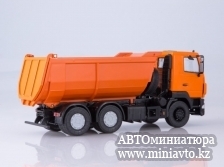 Автоминиатюра модели - МАЗ-6501 самосвал, U-образный кузов (оранжевый) Автоистория 