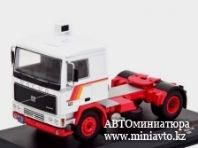 Автоминиатюра модели - VOLVO F10 (1983), white / red IXO