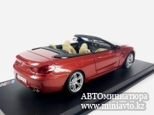 Автоминиатюра модели - BMW M6 Convertible F12 бордо 1:18 Paragon Models