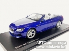 Автоминиатюра модели - BMW M6 Convertible F12 синий 1:18 Paragon Models