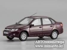Автоминиатюра модели - ВАЗ 2190 Гранта Lux (2015), портвейн DiP Models